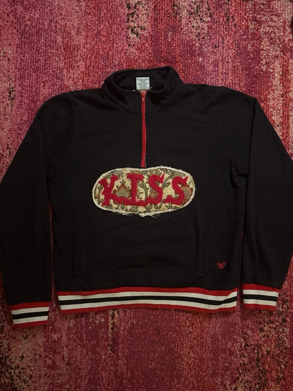 “Kiss My A**” Custom Punk Quarter Zip Sweatshirt
